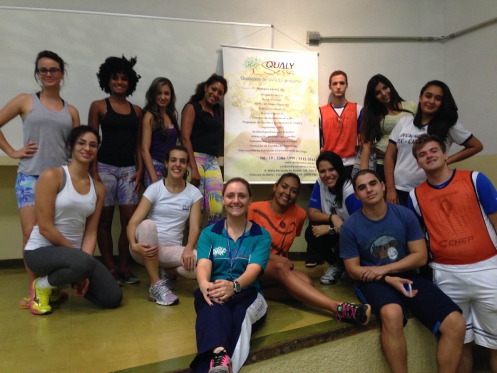 Ginástica Laboral é tema de workshop ministrado pela Qualy Sessa aos alunos da Faculdade de Educação Física da PUC-Campinas #1